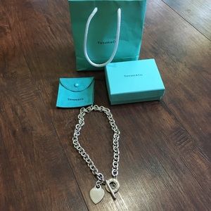 Authentic Tiffany & Co. toggle heart necklace